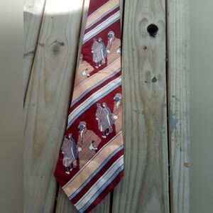 Men's Vintage Gino Pompeii Necktie Tie Ladies Lady Italy Repurpose